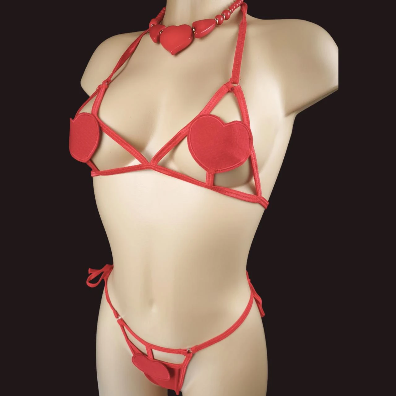 2-delige set - Bh met hart & bijpassende string - Nieuw / Maat L/XL (40 – photo 11